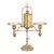 Antique Tiffany Studios Style Brass Double Arm Student Lamp, Circa 1910 For Sale