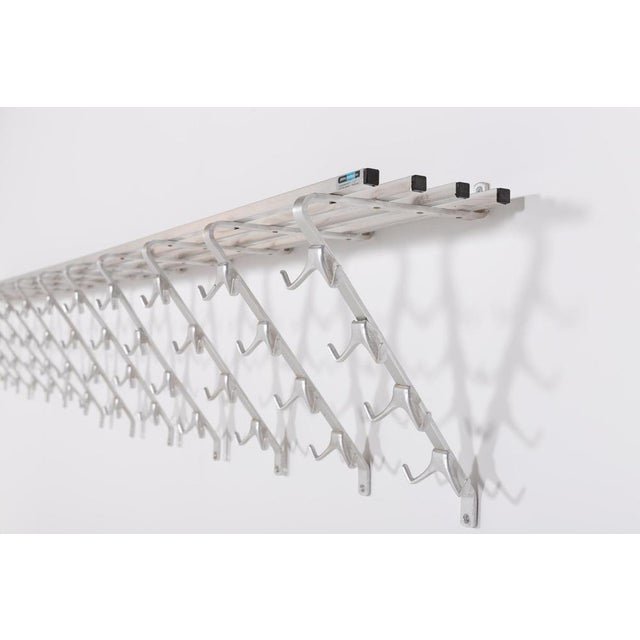 Industrial Wall Coat Rack, Netherlands, 1980s For Sale - Image 6 of 9