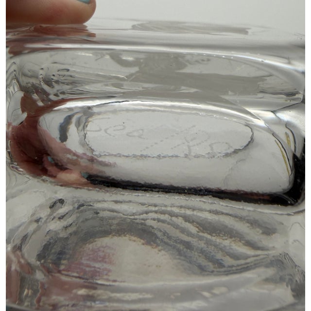 Ab Kosta Sea Glasbruck Etched Vase by Renate Stock Made in Sweden For Sale - Image 10 of 10
