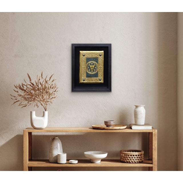 Icilio Federico Joni, Painted Gesso, Gilt and Wood Tavolette Book Cover Binding, 1890s, Oil & Cedar & Gesso For Sale - Image 11 of 18