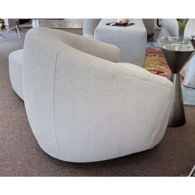 Light Gray Vanguard Gabriella Swivel Chair & Anderson Ottoman Set For Sale - Image 8 of 13