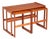 Mid-Century Modern Danish Teak Nesting Tables by Arne Hovmand Olsen for Mogens Kold, 1960s, Set of 3 For Sale