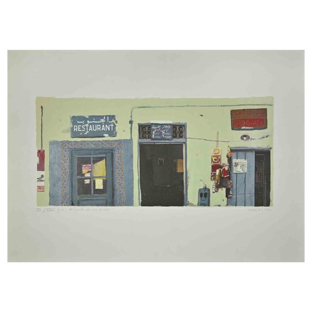 Antonio Saliola, The Words of the Wall, Lithograph, 1980 For Sale