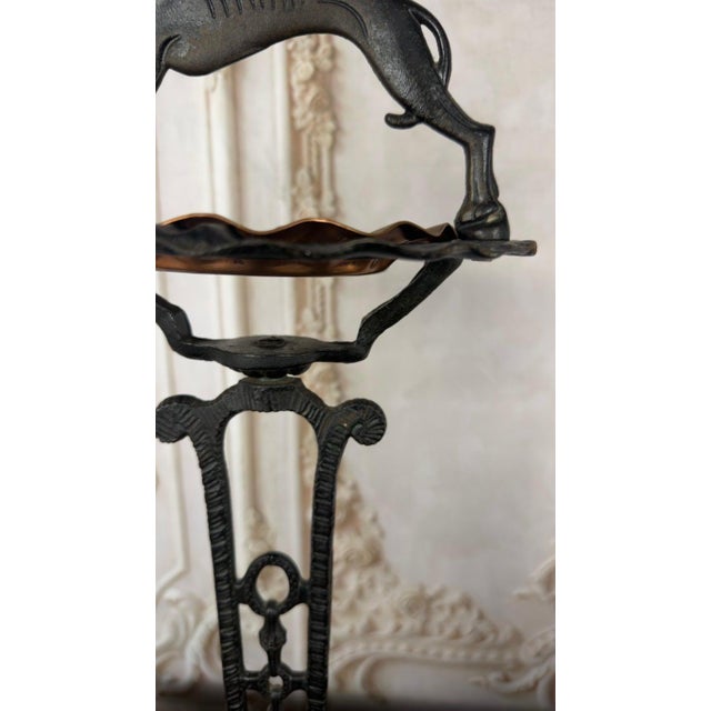 French Art Deco Whippet Smoking Stand, Cast Iron, Circa 1925-1930 For Sale In Los Angeles - Image 6 of 14