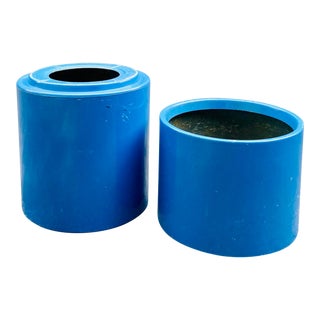 Architectural Fiberglass Planters in the Style of Douglas Deeds for Sintoform - a Pair For Sale