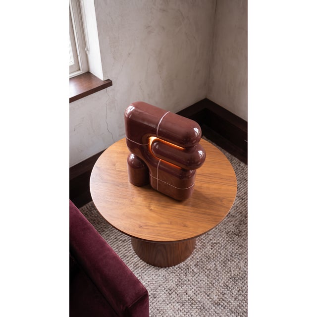 Maroon U 021 Ambient Lamp by Rollo Studio For Sale - Image 8 of 10