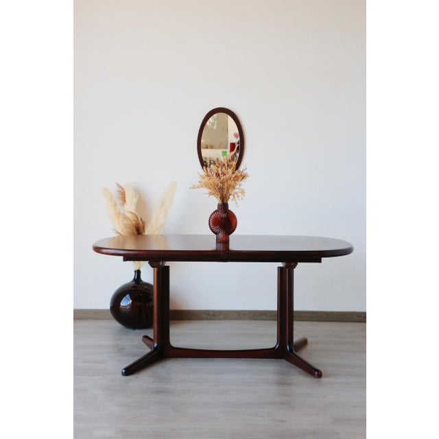 Brown Teak Table by Edvard Valentinsen for Ringe, Denmark, 1970s For Sale - Image 8 of 18