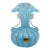 Mid-Century Murano Twin-Handled Latticino Art Glass Vase - Circa 1950s For Sale