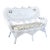 Whimsical Wicker Settee For Sale