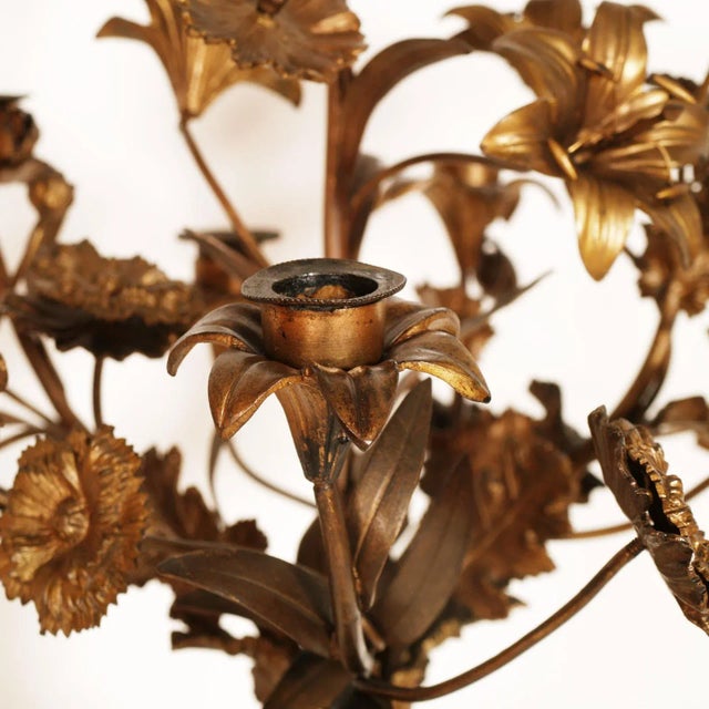 Wood 18th-Century Gilt Bronze & Walnut Candelabrum For Sale - Image 7 of 8