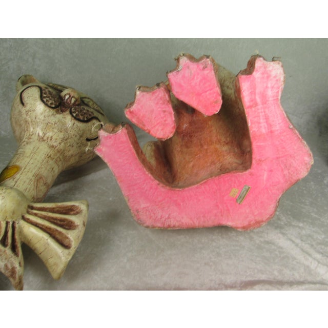Jeanne Valentine Paper Mache Cat, Mid Century Modern For Sale - Image 9 of 11