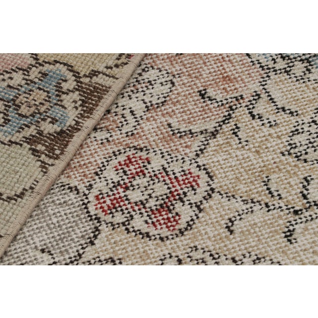 Textile Vintage Zeki Müren Rug With Pastel Geometric Patterns, From Rug & Kilim For Sale - Image 7 of 7