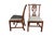 Set of six Maitland Smith Chippendale style dining chairs, circa 1990s. Made of mahogany featuring serpentine crest rails...