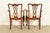 Baker Furniture Style Chippendale Carved Mahogany Armchairs, Pair For Sale - Image 13 of 15