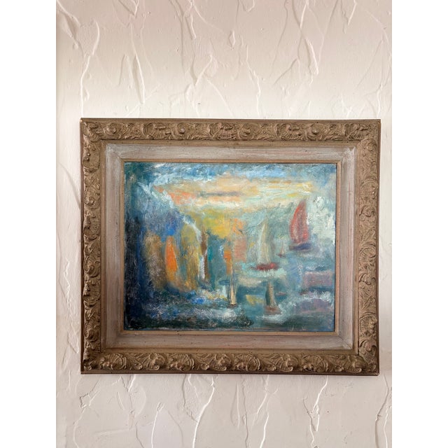 "Come Sail away, come sail away, come sail away with me..." -Styx This original Impressionistic oil painting captures a...