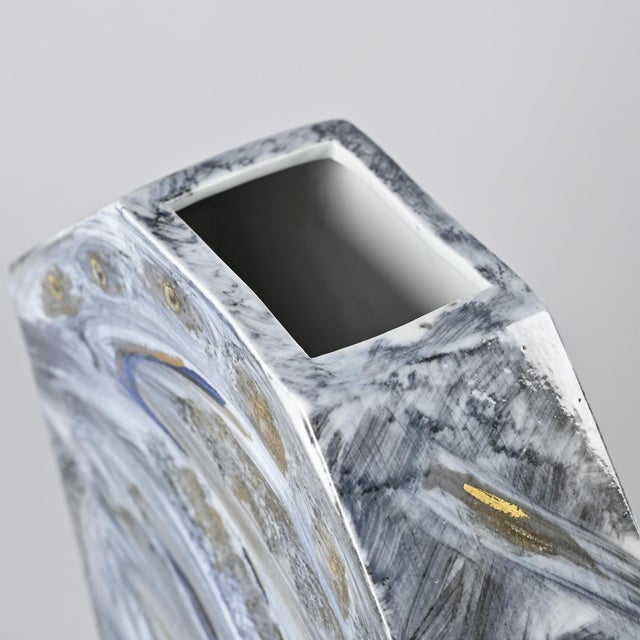 Painted Porcelain Vase, La Borne, France, 1990s For Sale - Image 9 of 14