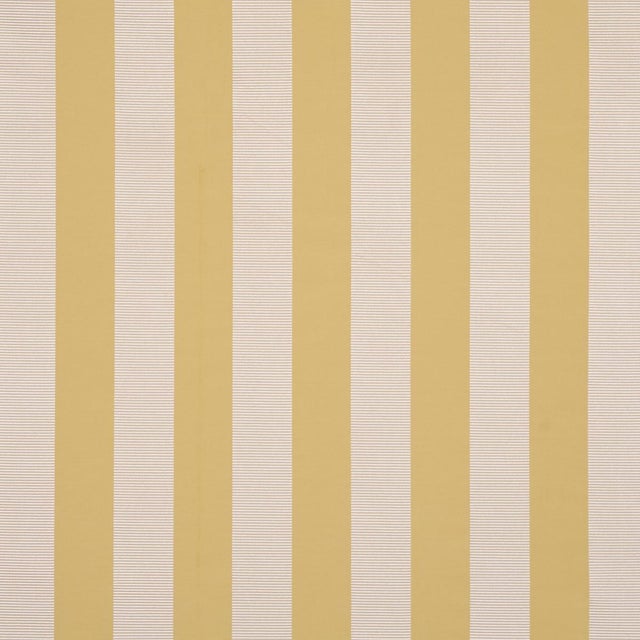 2020s Sample - Schumacher Madison Wide Stripe Fabric In Yellow For Sale - Image 5 of 5