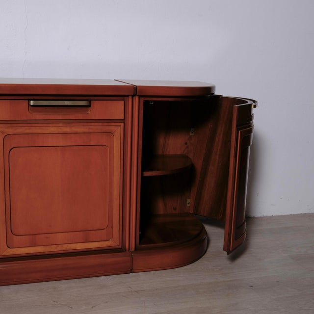 Brown Italian Modular Sideboard in Wood, 1980s For Sale - Image 8 of 18