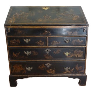 18th Century George I Chinoiserie Secretary Desk For Sale