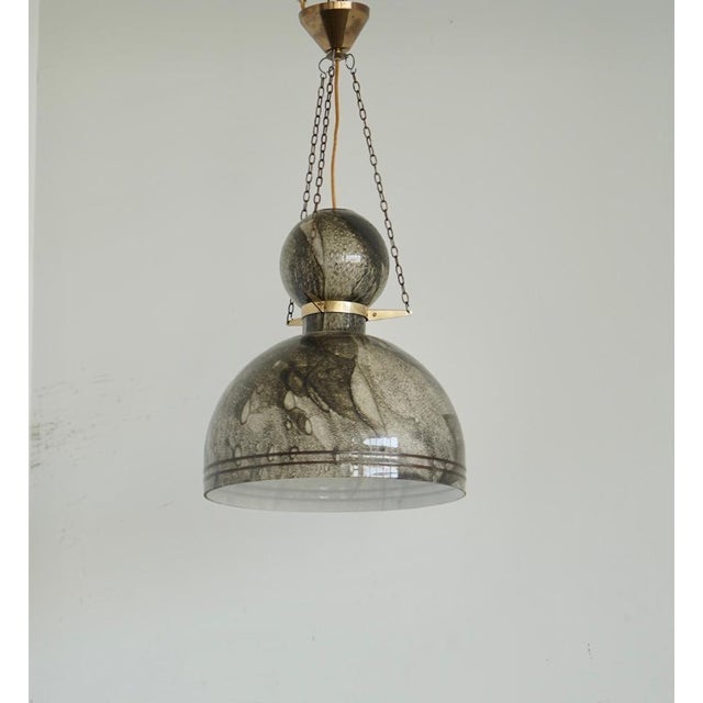 Mid-Century Modern A Large Pendant by Wictor Berndt for Flygsfors. For Sale - Image 3 of 6