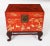 Antique Chineses Red Lacquered Leather Chinoiserie Trunks, 19th Century, Set of 2 For Sale - Image 17 of 18