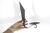 Width: 2.75 inches Height: 9 inches Depth: 5.5 inches Pair of very cool black metal, hammered mid century modern brutalist...