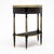 French Louis XVI Ebonized Mahogany Demi-Lune Console With Carrara Marble, Circa 1790 For Sale - Image 4 of 9
