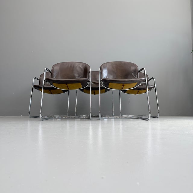 Metal Chairs by Gastone Rinaldi, 1970s, Set of 5 For Sale - Image 7 of 9