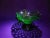 Vintage Fenton Dolphin Green Uranium Glass Two Handled Crimped Bowl For Sale In Philadelphia - Image 6 of 11