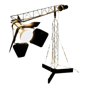 1970s Curtis Jere Style "Crane" Table Lamp