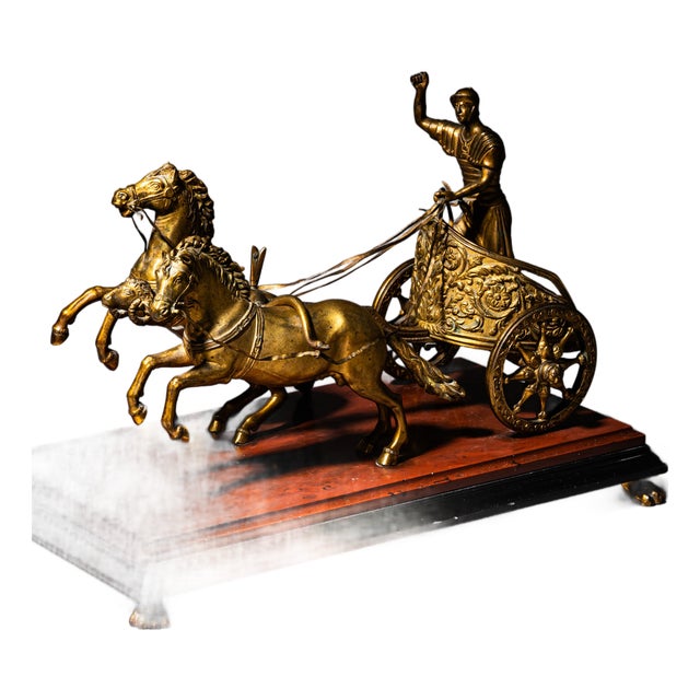 Chariot in Bronze, Italy, 1800s For Sale