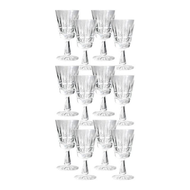 Mid 20th Century Waterford Kylemore 6.75" Goblets, Set of 12 For Sale