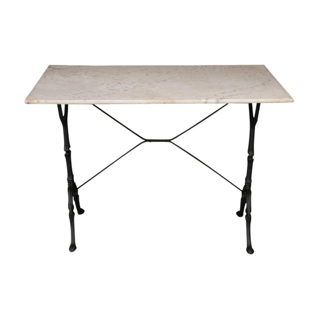Early 20th Century French Marble-Top Bistro Table For Sale
