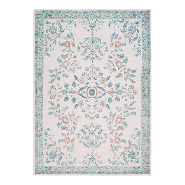 Lavable Machine Woven Rug Coral 8x10 For Sale