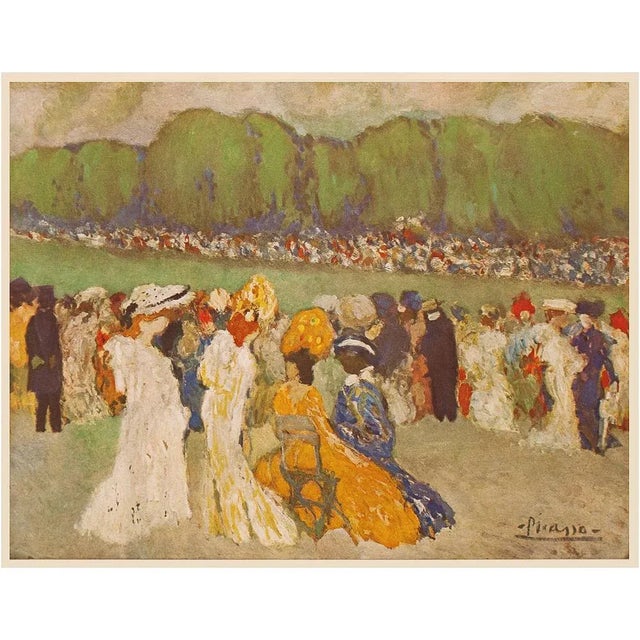 Paper 1940s After Pablo Picasso, "Longchamp" First Edition Period Swiss Lithograph For Sale - Image 7 of 8