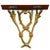 Pair of Neoclassical Cast Brass & Dark Cherry Wood Wall Brackets For Sale - Image 11 of 11