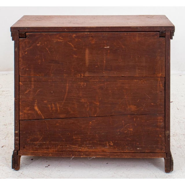 Wood American Oak Chest of Drawers For Sale - Image 7 of 7