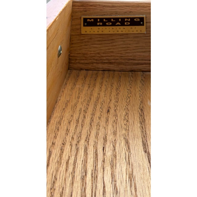 Milling Road by Baker Furniture 19th Century Antique Pine William & Mary Dresser Set, 2 Pieces For Sale - Image 9 of 10