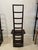 Tall Ladderback Architectural Design Chairs- A Pair For Sale - Image 14 of 18