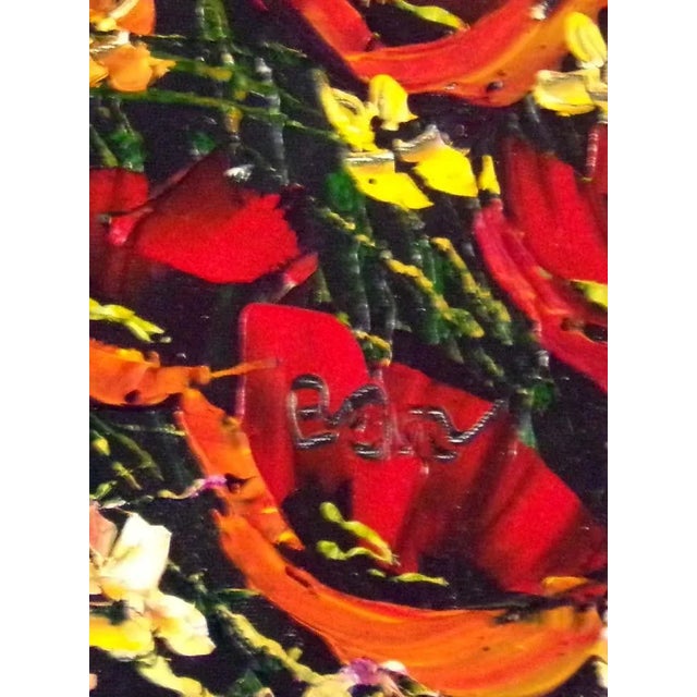 2010s Maya Eventov "Untitled" Original Acrylic on Canvas, H.Signed For Sale - Image 5 of 5