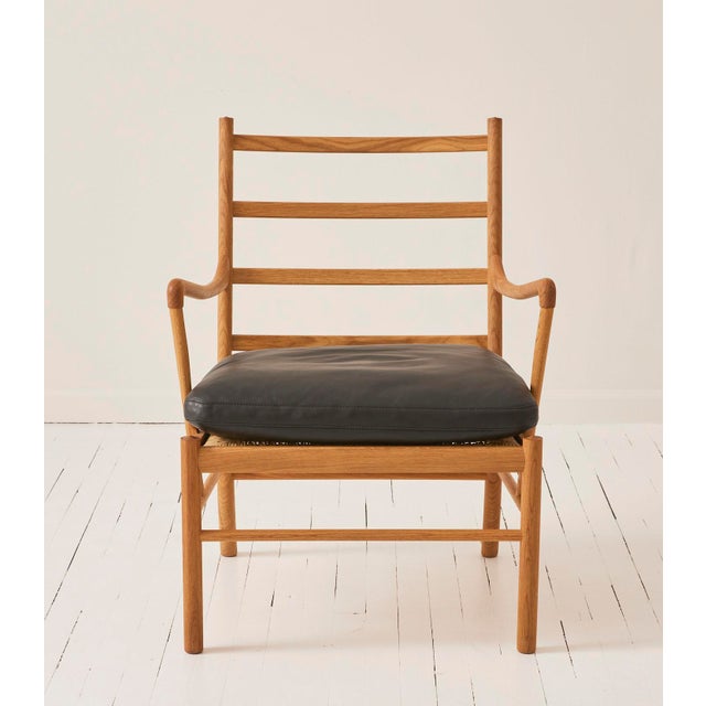 Ole Wanscher Ow-149 "Colonial" Chair in Oak With Leather Cushions, Made by Carl Hansen and Son For Sale In New York - Image 6 of 12