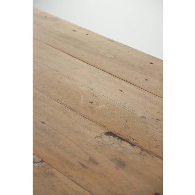 Antique Pinewood Farmhouse Dining Table For Sale - Image 8 of 15