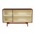 Jens Risom Open Book Cabinet, 1950c. Walnut case with white lacquered open shelving. Features divided, adjustable, and...