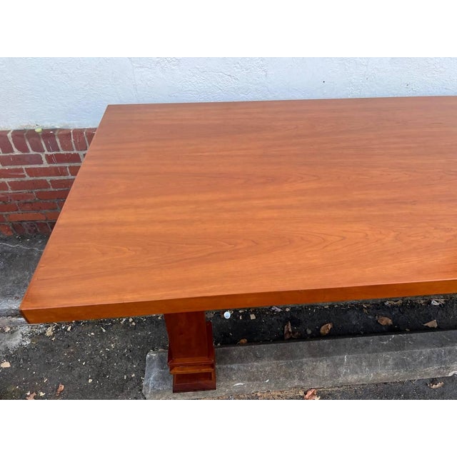 Arts & Crafts Mission Cherry Vintage Craftsman Rectangular Dining Table , Circa 1992s. In the Style of Frank Lloyd Wright For Sale In Washington DC - Image 6 of 12