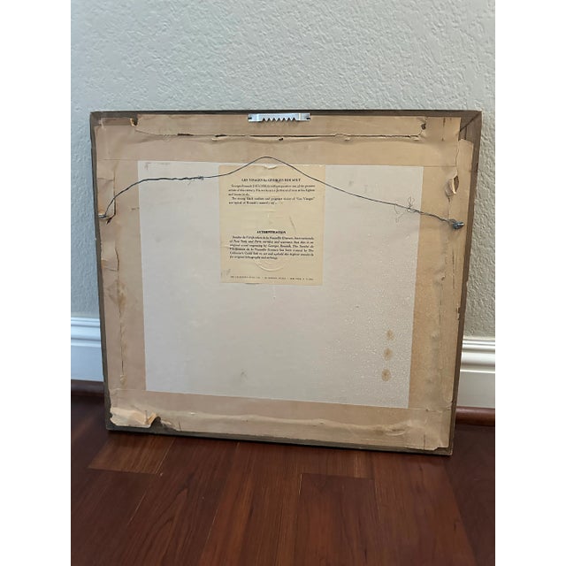 Wood Vintage Georges Rouault “Les Visages” 1932 Signed Framed Lithograph For Sale - Image 7 of 13