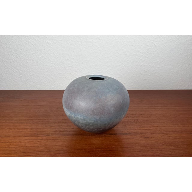 Mid-Century Modern German Minimalist Studio Pottery Vase by Elisabeth Pluquet-Ulrich, 1960s For Sale - Image 5 of 15