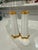 Vintage White and Gold Salt & Pepper Shakers For Sale - Image 4 of 7