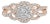 10K Rose Gold 3/4 Cttw Diamond Floral Cluster Head and Twisted Shank Cocktail Ring (H-I Color, SI1-SI2 Clarity) - Size 8 For Sale