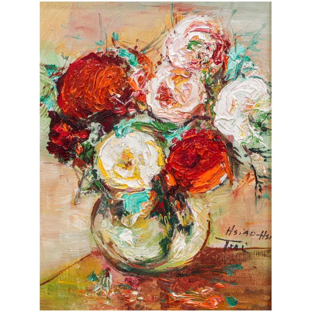 Hsiao-Hsia Tsai Hobbs (American/Chinese, 1927-2007), Still Life with Flowers, oil on canvas, signed lower right, canvas:...