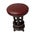Vintage Art Deco Amsterdamse School Stools with Leather Tops, 1920s, Set of 6 For Sale - Image 13 of 14